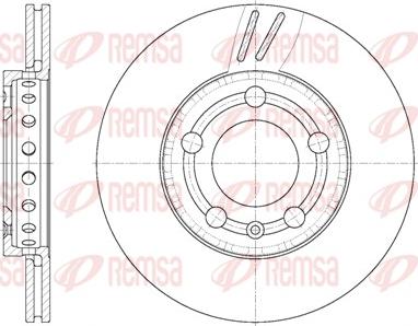 Remsa 6709.10 - Спирачен диск vvparts.bg