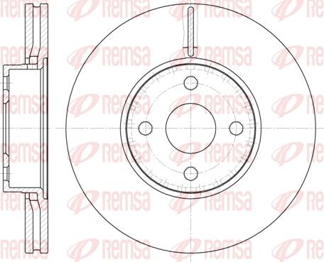 Remsa 6704.10 - Спирачен диск vvparts.bg