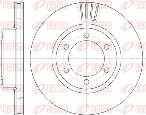 Remsa 6706.10 - Спирачен диск vvparts.bg