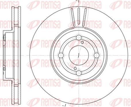 Remsa 6703.10 - Спирачен диск vvparts.bg