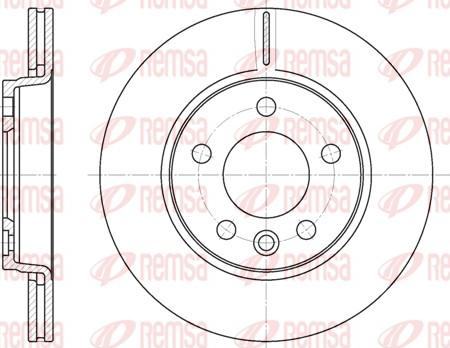 Remsa 6707.10 - Спирачен диск vvparts.bg