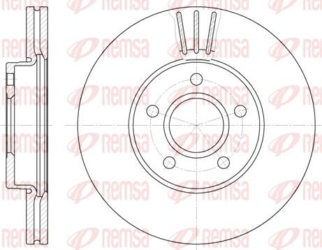 Remsa 6710.10 - Спирачен диск vvparts.bg