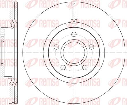 Remsa 6711.10 - Спирачен диск vvparts.bg