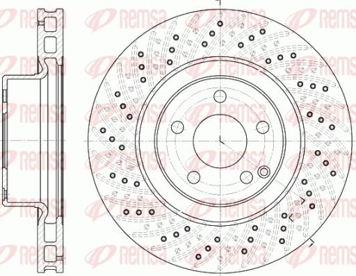 Remsa 6780.10 - Спирачен диск vvparts.bg