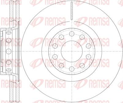 Remsa 6781.10 - Спирачен диск vvparts.bg