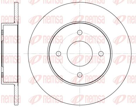 Remsa 6788.00 - Спирачен диск vvparts.bg