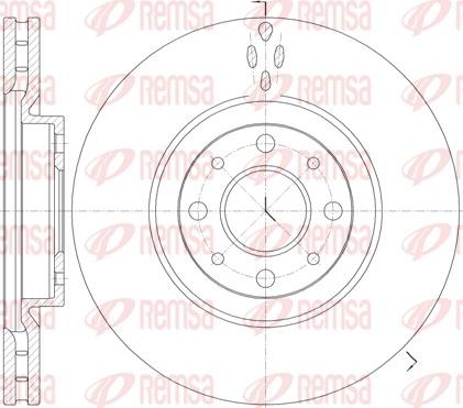 Remsa 6734.10 - Спирачен диск vvparts.bg