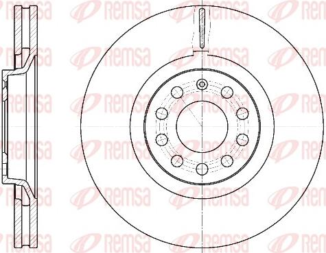 Remsa 6730.10 - Спирачен диск vvparts.bg