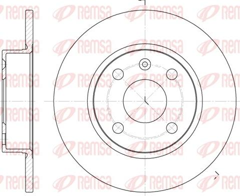 Remsa 6738.00 - Спирачен диск vvparts.bg