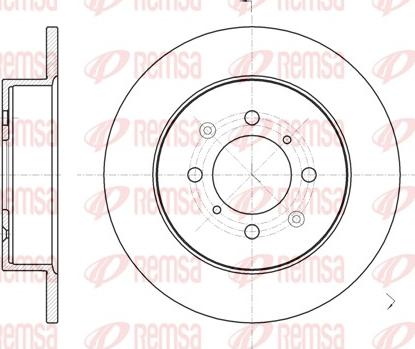 Remsa 6732.00 - Спирачен диск vvparts.bg