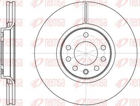 Remsa 6729.10 - Спирачен диск vvparts.bg