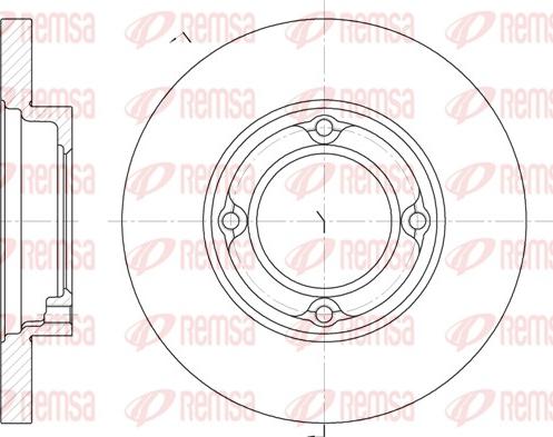 Remsa 6770.00 - Спирачен диск vvparts.bg