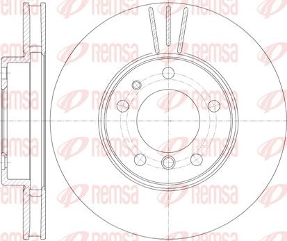 Remsa 6778.10 - Спирачен диск vvparts.bg