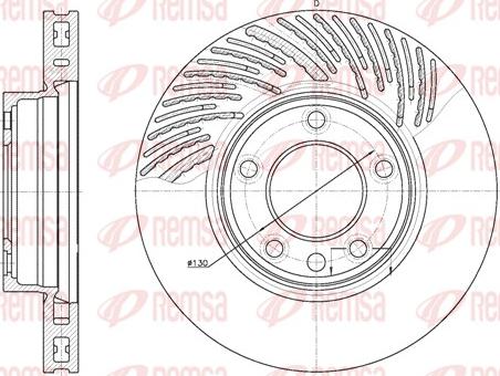 Remsa 6773.10 - Спирачен диск vvparts.bg