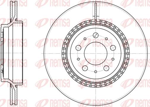 Remsa 6777.10 - Спирачен диск vvparts.bg