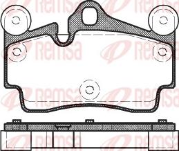 Remsa 0996.00 - Комплект спирачно феродо, дискови спирачки vvparts.bg