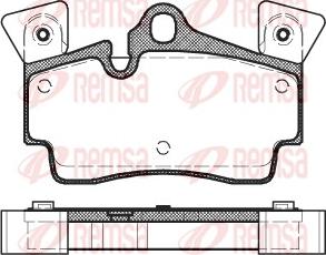 Remsa 2996.10 - Комплект спирачно феродо, дискови спирачки vvparts.bg
