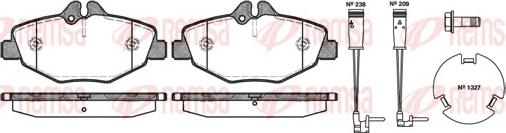 Remsa 0990.02 - Комплект спирачно феродо, дискови спирачки vvparts.bg