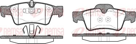 Remsa 0991.10 - Комплект спирачно феродо, дискови спирачки vvparts.bg