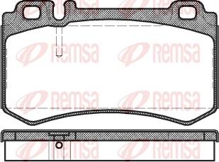 Remsa 0993.00 - Комплект спирачно феродо, дискови спирачки vvparts.bg