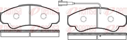 Remsa 0959.01 - Комплект спирачно феродо, дискови спирачки vvparts.bg