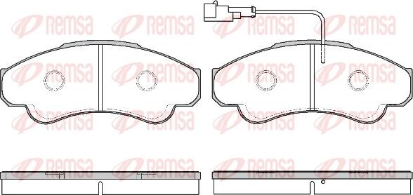 Remsa 0959.11 - Комплект спирачно феродо, дискови спирачки vvparts.bg
