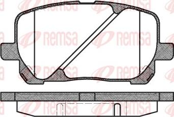 Remsa 0954.00 - Комплект спирачно феродо, дискови спирачки vvparts.bg