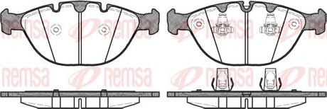 Remsa 0958.00 - Комплект спирачно феродо, дискови спирачки vvparts.bg