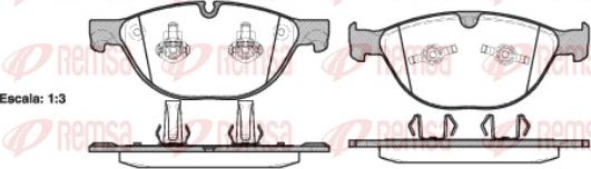 Remsa 0958.30 - Комплект спирачно феродо, дискови спирачки vvparts.bg