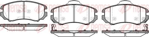 Remsa 0953.02 - Комплект спирачно феродо, дискови спирачки vvparts.bg