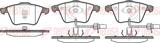 Remsa 0964.02 - Комплект спирачно феродо, дискови спирачки vvparts.bg