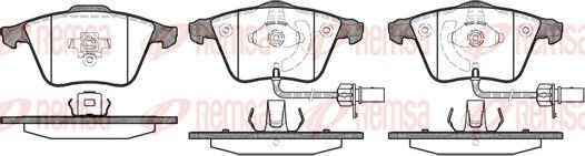 Remsa 0964.12 - Комплект спирачно феродо, дискови спирачки vvparts.bg