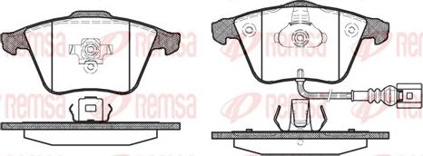 Remsa 0964.32 - Комплект спирачно феродо, дискови спирачки vvparts.bg