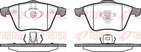 Remsa 0964.20 - Комплект спирачно феродо, дискови спирачки vvparts.bg