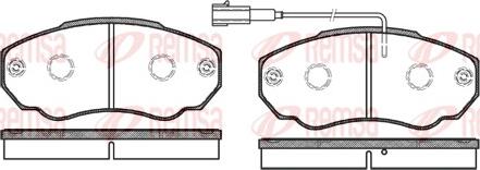 Remsa 0960.01 - Комплект спирачно феродо, дискови спирачки vvparts.bg