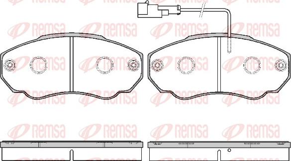 Remsa 0960.21 - Комплект спирачно феродо, дискови спирачки vvparts.bg