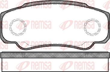 Remsa 0961.00 - Комплект спирачно феродо, дискови спирачки vvparts.bg