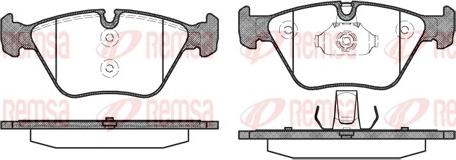 Remsa 0963.00 - Комплект спирачно феродо, дискови спирачки vvparts.bg