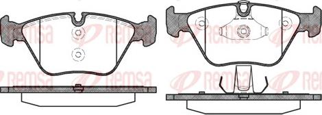 Remsa 0963.10 - Комплект спирачно феродо, дискови спирачки vvparts.bg