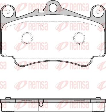 Remsa 0981.00 - Комплект спирачно феродо, дискови спирачки vvparts.bg