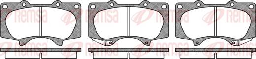 Remsa 0988.00 - Комплект спирачно феродо, дискови спирачки vvparts.bg