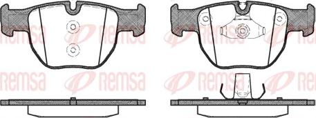 Remsa 0979.00 - Комплект спирачно феродо, дискови спирачки vvparts.bg