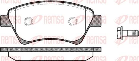 Remsa 0976.00 - Комплект спирачно феродо, дискови спирачки vvparts.bg