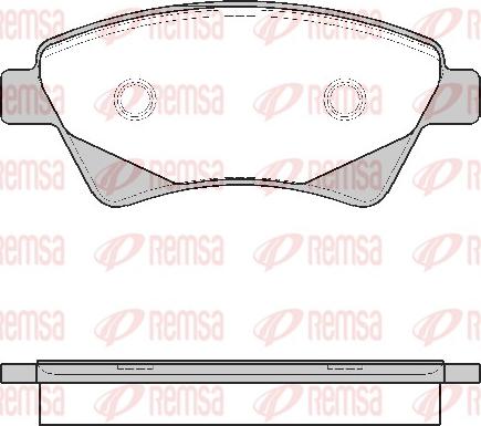 Remsa 0976.20 - Комплект спирачно феродо, дискови спирачки vvparts.bg