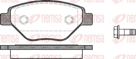 Remsa 0977.00 - Комплект спирачно феродо, дискови спирачки vvparts.bg