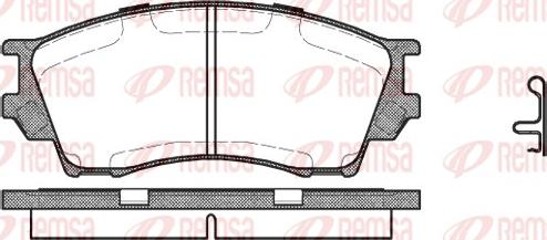 Remsa 0491.00 - Комплект спирачно феродо, дискови спирачки vvparts.bg