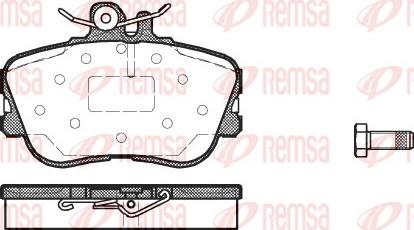 Remsa 0445.00 - Комплект спирачно феродо, дискови спирачки vvparts.bg