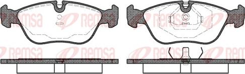 Remsa 0446.00 - Комплект спирачно феродо, дискови спирачки vvparts.bg