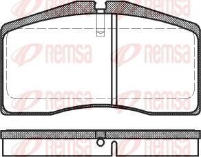 Remsa 0448.00 - Комплект спирачно феродо, дискови спирачки vvparts.bg