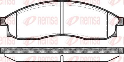 Remsa 0469.00 - Комплект спирачно феродо, дискови спирачки vvparts.bg